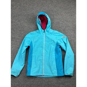 Killtec Windproof Jacket Women's 14 Blue Zip Up Hooded Waterproof 8.000mm
